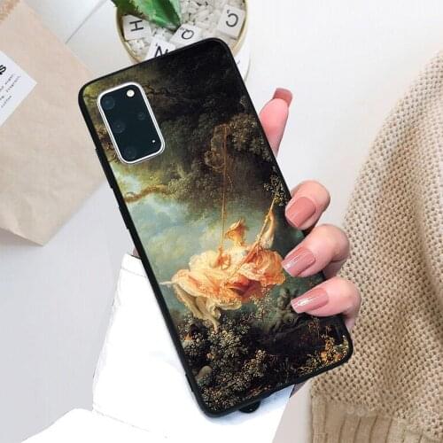 For Samsung Galaxy The Swing by Jean-Honoré Fragonard Soft TPU Black Border Samsung Galaxy Case