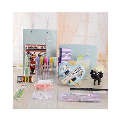 14pcs Stationery set Students box birthday gift pack School supplies with Water glass free shipping
