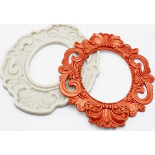 New Photo Frame Fondant Cake Silicone Mold Pastry Chocolate Mould Candy Biscuits Molds Ice Cube Baking Cake Decoration Tools