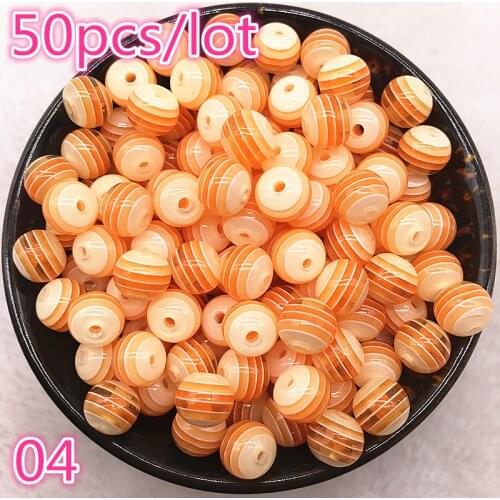 New Jewelry Transparent Resin Spacer Beads Ball Mixed Evil Eye Pattern About 50pcs 6mm 8mm #04