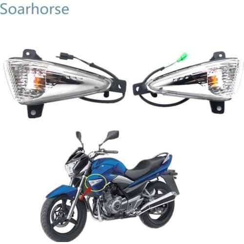 One Pair Car Front Fender light Side turn signal Indicator lamp For Suzuki GW250 inazuma Haojue motorcycle
