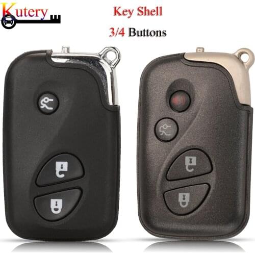 Kutery Original Car Key Shell For Lexus IS250 ES350 GS350 LS460 GS430 3/4Buttons Remote Car Key Case Cover Replacement