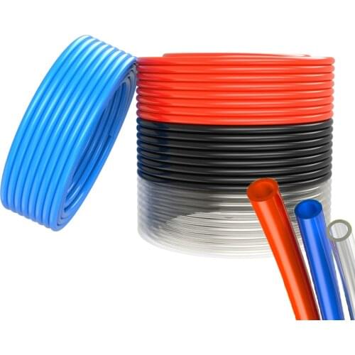 1m pneumatic hose pu pipe 4 * 2.5 mm 6 * 4 mm 8 * 5 mm 10 * 6.5 mm 12 * 8 14 * 10 mm 16 * 12 mm air tube compressor hose