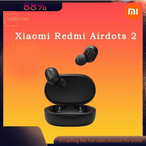 Original Xiaomi Redmi Airdots 2 Tws Stereo Wireless Earphone Bluetooth5.0 Noise Reduction In-ear Earbuds For Ios Huawei Phone