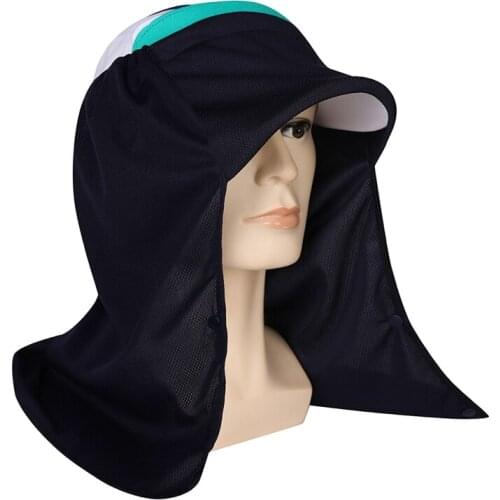 Outdoor Men Women Wide Brim Summer Sun Cap For Fishing Camping Hiking Suncreen Face Neck Protection Flap Bucket Hat 7 Colors