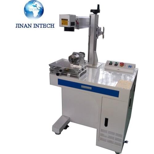 High Speed 50w sheep ear tag gold bar mini laser marking metal machine