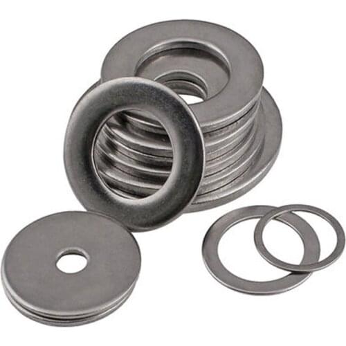 10pcs M18 Ultra-thin stainless steel washers flats washer gasket flat pad thickness 0.1mm-1mm 25mm Outer diameter