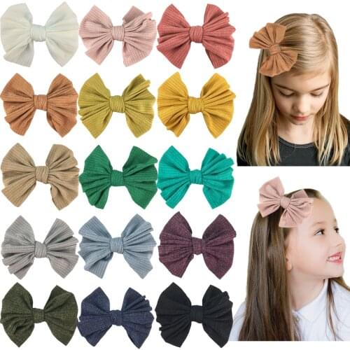 15 PCS Baby Hair Clips 4.5 Inch Hair Bows Alligator Clips Hair Accessories for Girls Toddlers Kids Children Teens