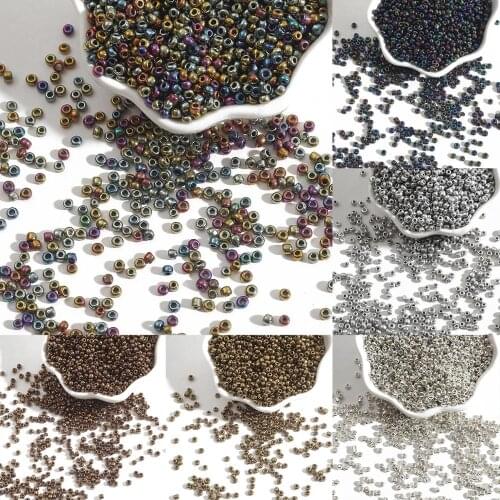 150-1000 pcs 2/3/4 Metal Color Series MultiColor Small Czech Glass Beads Crystal Beads Round Beads For DIY Jewelry Making
