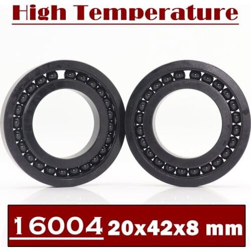 16004 High Temperature Bearing 20*42*8 mm ( 2 Pcs ) 500 Degrees Celsius Thin Section Bearings Full Ball Bearing