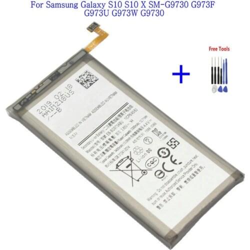1x 3400mAh EB-BG973ABU Replacement Battery For Samsung Galaxy S10 S10 X SM-G9730 G973F G973U G973W G9730 + Repair Tools kit
