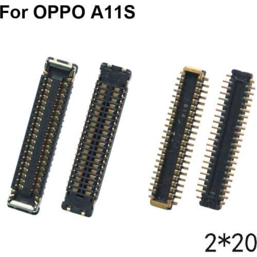 2pcs For OPPO A11S LCD display screen FPC connector For OPPO A 11S logic on motherboard mainboard OPPOA11S
