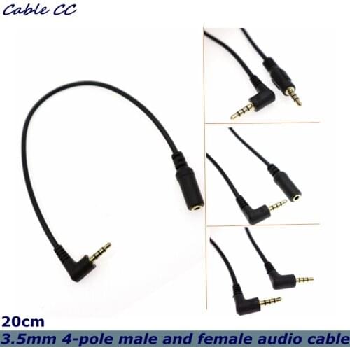 3.5mm 4 pole male and female AUX audio jack converter adapter extension cable microphone conversion cable microphone phone