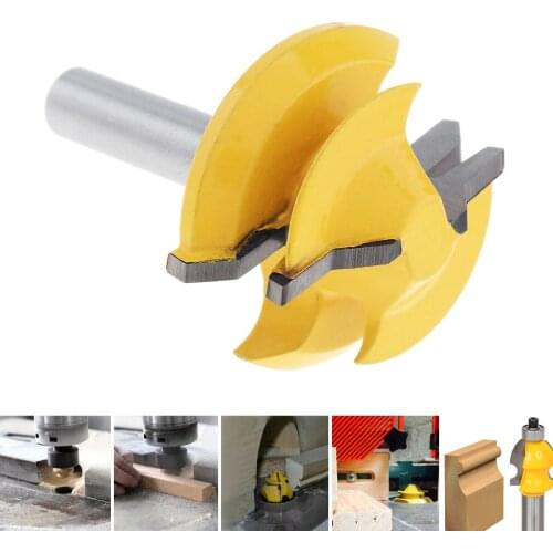 8mm 45 Degree Tenon Milling Cutter with 1-3/8 Inch Blade for Particle Board Multi-Layer Board Solid Wood Medium Fibre Board