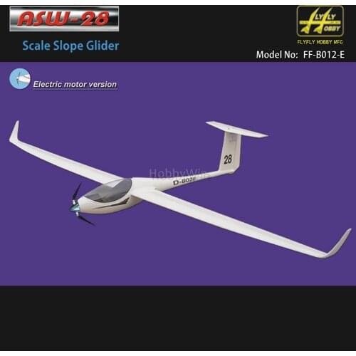 ASW-28 Electric Glider 2530mm ARF +Motor Esc Propeller Spinner Servo RC Model Fiberglass Fuselage Sailplane