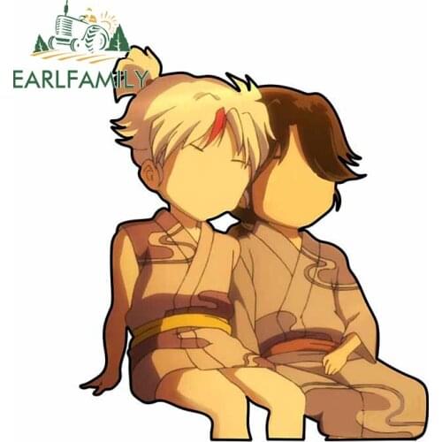 EARLFAMILY 13cm x 11.3cm For Inuyasha Motorcycle Car Stickers Vinyl Material Decal Motorcycle Personality Decals Decoration