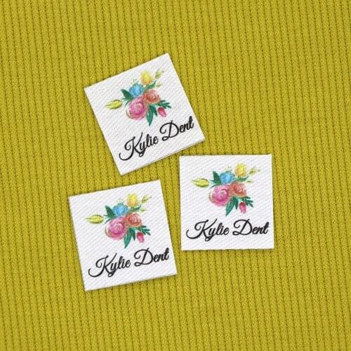 96piece Ironing Labels, Logo or Text, Personalized Brand , Clothing Labels, Custom Design, Cotton tags (YT259)