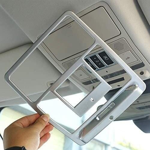 ABS Chrome Car Roof Reading Lamp Frame Trim 1pc For Land Rover Discovery 5 LR5 2017