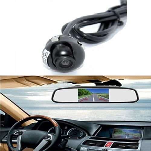 4.3"LCD reversing camera 360 degree universal adjustable reversing image camera HD panoramic car reversing parcking system 7"LCD