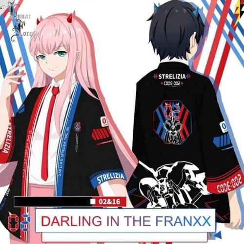 DARLING in the FRANXX 3D Printing Japanese Anime Kimono Haori Yukata Fashion Summer Casual Cool Short Sleeve Streetwear