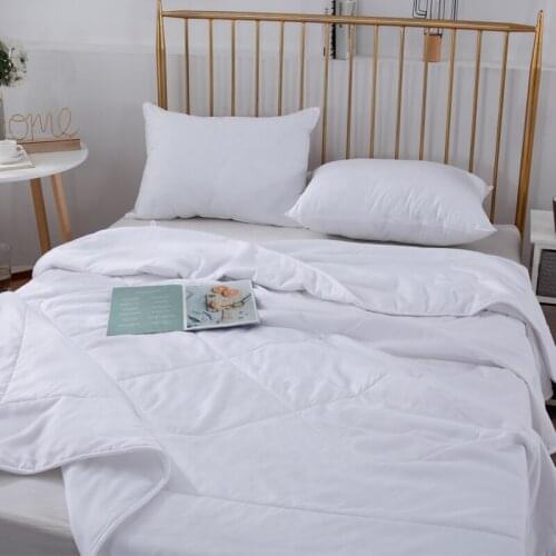 Summer Washed Hotel Quilt Air-conditioning Comforter Soft Breathable Blanket White Quilt Bedspread Bed Home Textiles
