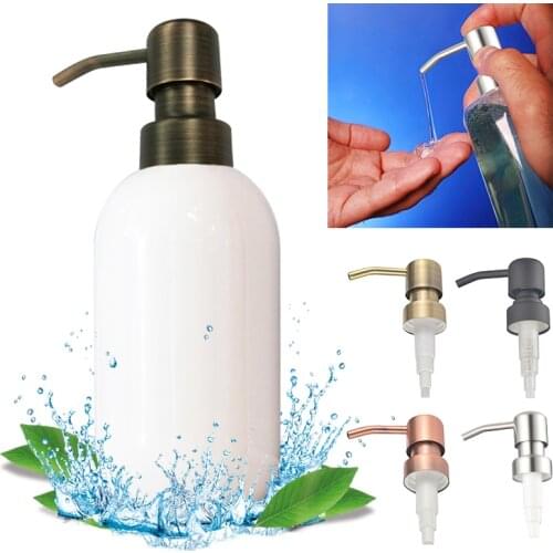 Retro Metal Pump 6 Types Stainless Steel Soap Pump Liquid Lotion Dispenser Replacement Jar Tube For Bathroom Faucet Dispensador