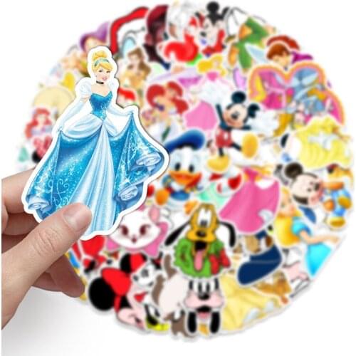 Disney European Cartoon Graffiti Sticker Trunk Trunk Car Waterproof Decorative Sticker