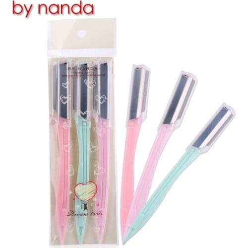 New Hot Women Beauty Folding Eyebrow Razor Trimmer Shaper Brow Shaver Hair Removal Tool SMR88