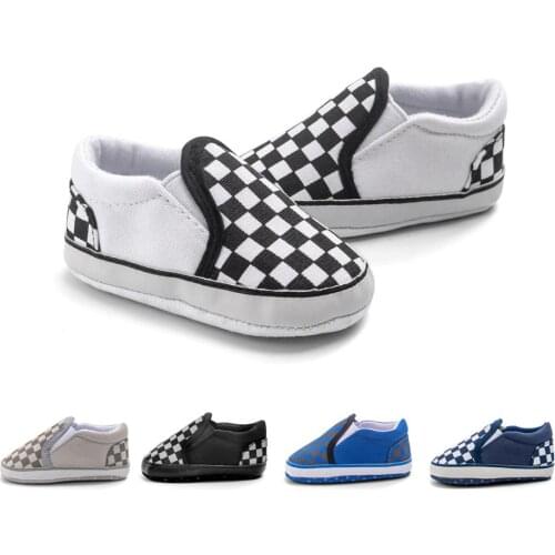 New Fashon Baby Soft Sole Crib Shoes Infant toddler Boy Girl Plaids First Walker Children Anti-Slip 0-18 M Indoor shoes SH20009