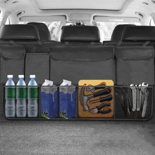 NEW Car Trunk Organizer Seat Back Hanging Organizer Car Backseat Tidy Storage Bag 600D polyester Large Capacity