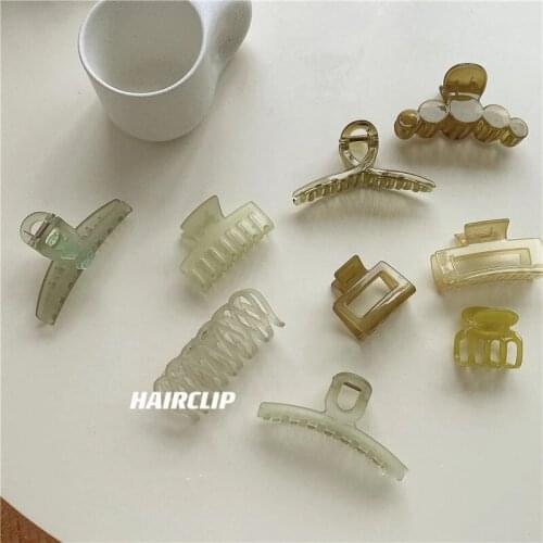 New Claw Clip for Women Tough Colorful Acrylic Hair Claw Hair Clamps Crab for Hair Accessories Make UP Tool Headwear