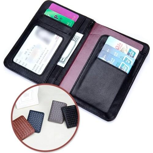 Passport Cover Women Men ID Credit Card Holder Card Covers For Passports Case Wallet Holder Sheepskin Leather Travel Accessories