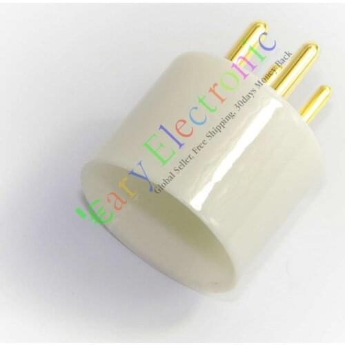 Wholesale and retail 20pc 4pin Gold Ceramics vacuum tube sockets valve Fr U4A 300B 811 audio amps DIY free shipping