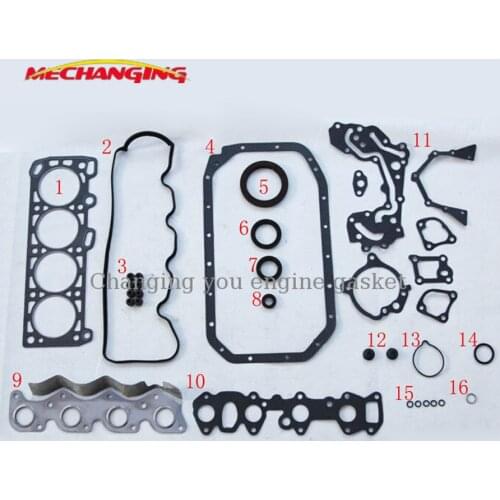 4G32 G32B For MITSUBISHI LANCER GLANT COLT L300 L200 TREDIA 1.6L Full Gasket Set Engine Parts Engine Gasket MD997156 50085000