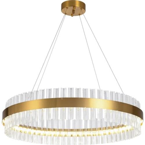 Modern Gold Luxury Crystal Gorgeous Pendant Light Lighting for Dining Living Room Hallway Lobby Ceiling Hanging Lamp Chandelier