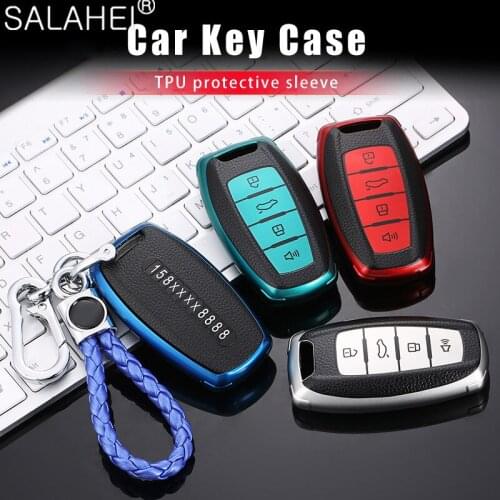 TPU Car Key Case Cover Key Bag Protector For Great Wall Haval Hover H1 H4 H6 H7 H9 F5 F7 H2S GMW Coupe Auto Accessories Styling