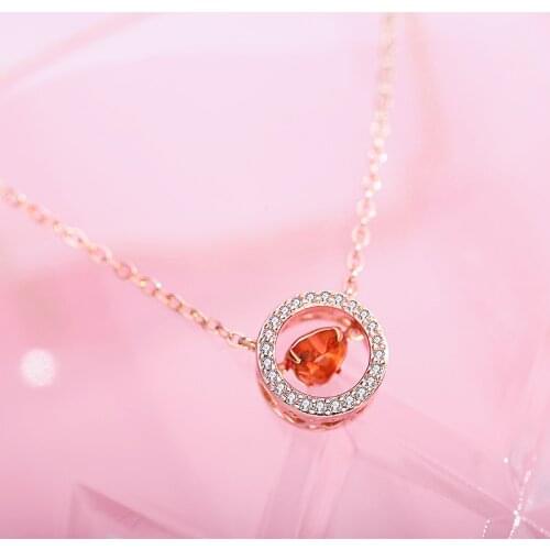 TS-XL006 High Quality Original Cute Spanish Bear Gemstone Pendant Necklace Fit Jewelry Women Jewelry Sterling Silver Necklace