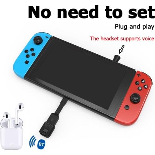 USB Bluetooth Audio Adapter Transmitter Receiver for Nintend Switch PS5 PS4 PC Wireless USB Audio AUX Receiver