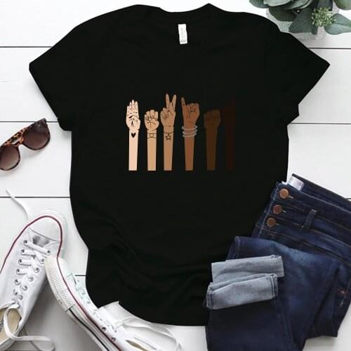 S-5XL Plue Size Women Tshirt Together We Rise Summer Casual Short Sleeve Funny Woman Shirts Harajuku Graphic Tee Tops Women 2020