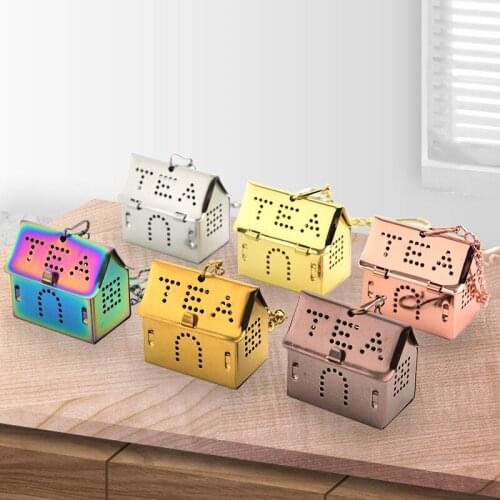 Golden House Tea Strainers Accessories Stainless Steel Tea Drain Irregular Tea Filter Infusers Creative Teaware Household