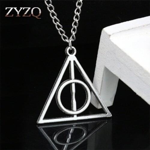 ZYZQ Trendy Geometric Simple Necklace Daily Fashion Accessories Jewelry With Round Triangle Shaped Pendant Necklace Hot Sale