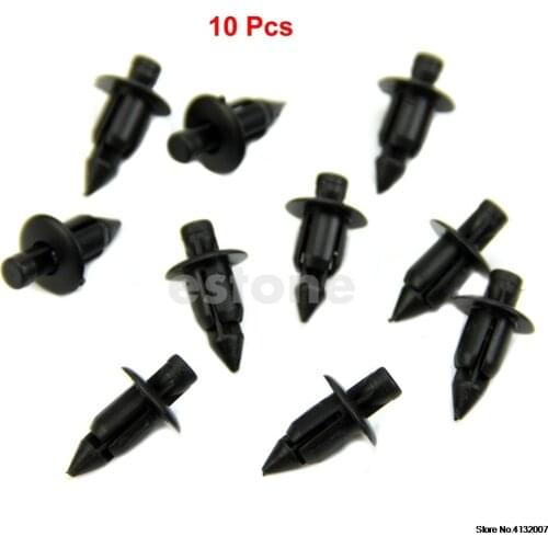 10Pcs Car Bumper Fender Rivets 6mm Hole Clip Retainer For Toyota Push Type Car Retainer