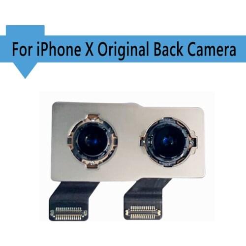 100% Original New Back Rear Camera For iPhone X Back Camera Module Flex Cable Replacement Part (Tested OK) Free shipping