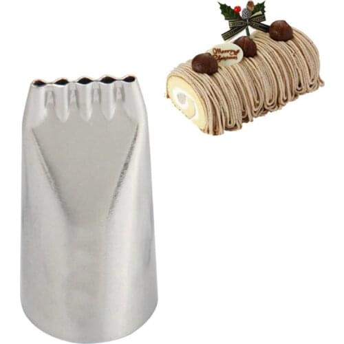 #134 Stainless Steel Tabs Five Hole Lines Drawing Icing Piping Tips Noodles Cake Cream Nozzle Fondant Mold Cake Decorating Tools