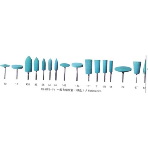 16PCS Steel Shank Abrasive Mounted rubber Grinding Wheel Head For Dremel Rotary Kit