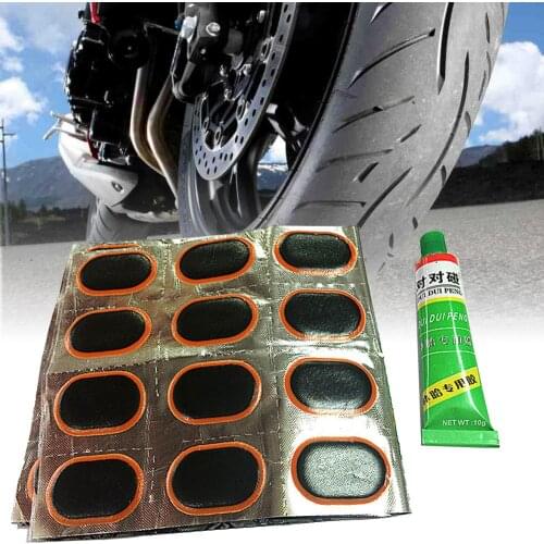 48 Pcs+1 Glue Bike Bicycle Flat Patch Rubber Tire Repair Kit Tool Set Portable Fetal Best Quality Cycling Accessories Brand New