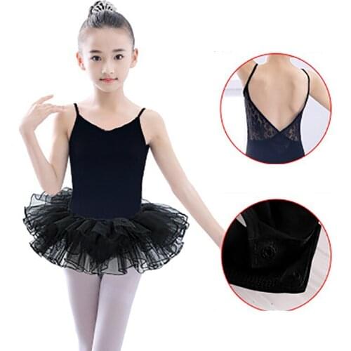 2021 New Fashion Sling Ballet Dress Dance Dress Tutu Dress for Girls Kids Children High Quality Short Sleeves Tulle Dance Wear