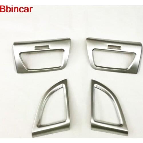 Bbincar ABS Chrome Front Both Side Console Middle Air Vent Cover For Honda CRV CR-V 2012 2013 2014 2015 2016