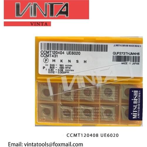 Free shipping 10pcs/lots CCMT120404 / CCMT120408 VP15TF / UE6020 cnc carbide turning inserts internal turning tool lathe cutter