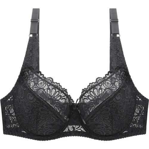 Bras for women 6Color plus large big size ladies super thin push up bralette gather lace sexy brassiere Thin Bra